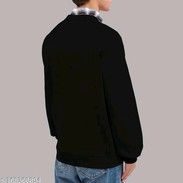 Versatile Men's T-shirt Sweatshirt | Premium Comfort & Style | Trendy Design" - Black, L