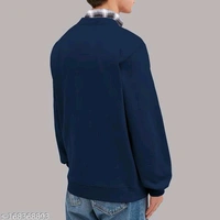 Versatile Men's T-shirt Sweatshirt | Premium Comfort & Style | Trendy Design" - Navy Blue, L