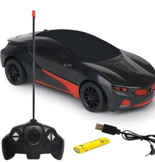 Unique 3D Black Remote Car - Free Size