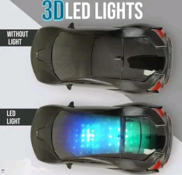 Unique 3D Black Remote Car - Free Size