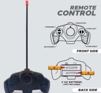 Unique 3D Black Remote Car - Free Size
