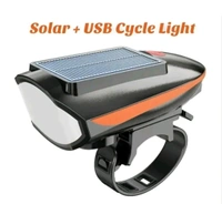 HAPPYRIDER Solar and USB Rechargeable LED Cycle Light... - Black, Free Size