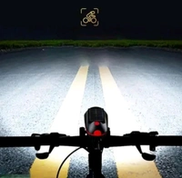 HAPPYRIDER Solar and USB Rechargeable LED Cycle Light... - Black, Free Size