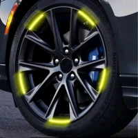 Glow in The Dark Reflective Rim Stickers - 20PCS Night Safety Ta... - Green, Free Size