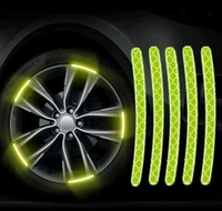 Glow in The Dark Reflective Rim Stickers - 20PCS Night Safety Ta... - Green, Free Size