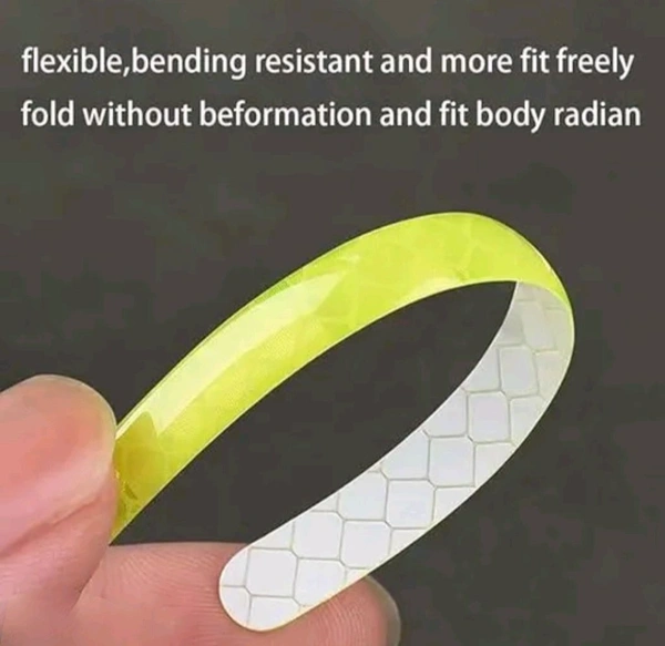 Glow in The Dark Reflective Rim Stickers - 20PCS Night Safety Ta... - Green, Free Size