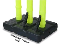 Cricket Wicket Stumps Set Plastic - Electric Lime, Free Size