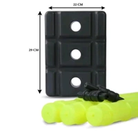 Cricket Wicket Stumps Set Plastic - Electric Lime, Free Size