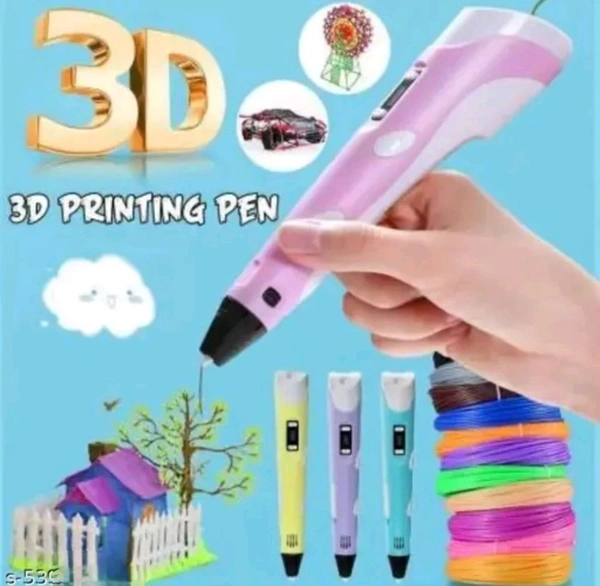 INK SPOT Kids 3D Pen in Learning Toy with ABS Filame... - Pink Flamingo