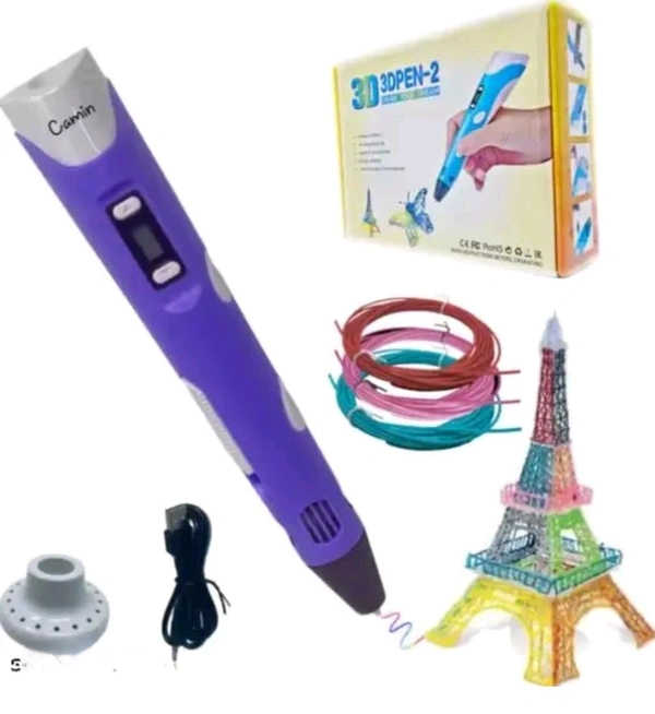 INK SPOT Kids 3D Pen in Learning Toy with ABS Filame... - Pink Flamingo