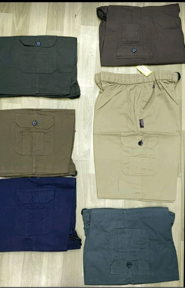 4 PKT PLAIN COTTON SHORTS - 3xl