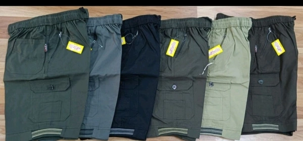 4 PKT WITH RIB PLAIN SHORTS - 3xl