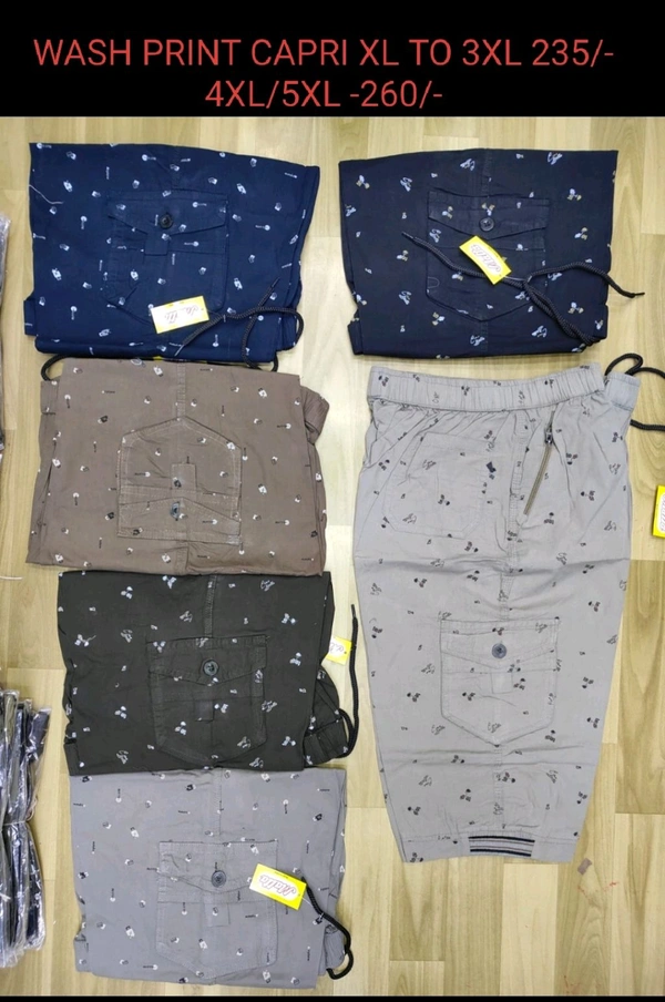 WASHING PRINTED CAPRI - 4xl