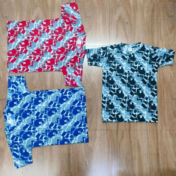 2 WAY MARBLE PRINT TSHIRT  - s