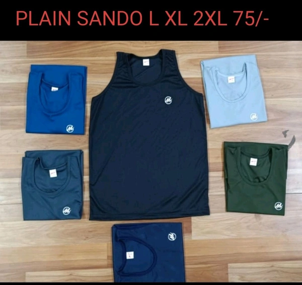 2 WAY PLAIN SANDO - xl
