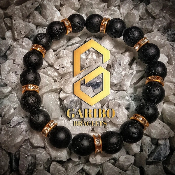 Premium Lava Black Bracelet || Bracelet For Mens
