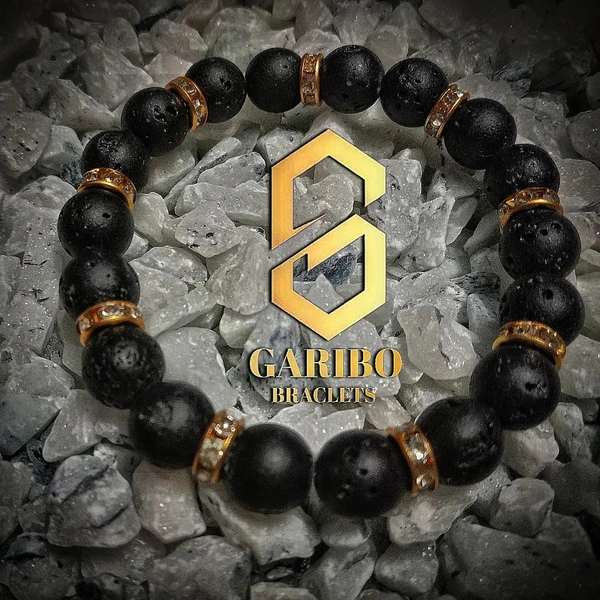 Premium Lava Black Bracelet || Bracelet For Mens