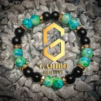 Royal Seagreen & Black Bracelet || Unisex Bracelet 