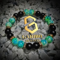 Royal Seagreen & Black Bracelet || Unisex Bracelet 