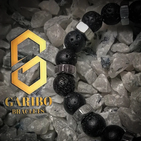 Premium Lava Weighted Black Bracelet || Bracelet For Mens