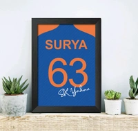 Suryakumar Yadav T20 Worldcup Jersey Poster Framed Painting