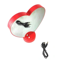 Personalized 3D Heart Photo Frame Lamp with Warm LED Light