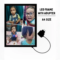 Customised LED Photo Frame for Couples | Anniversary LED Light Frame | Personalized Photo & Date | Perfect Gift for Husband, Wife & Loved Ones A4