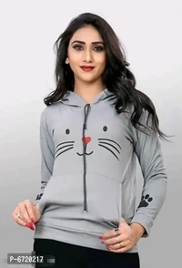 Winter Special Cat Printed Hoody For Women - S M L XL XXL