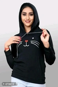 Winter Special Cat Printed Hoody For Women - S M L XL XXL