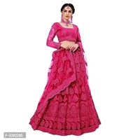 Dharnidhar Chain Embroderied With Stone Work Woman s Flared Semi Stitched Lehenga choli. (Grey)