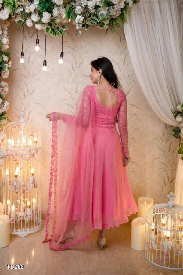 Anarkali With Dupapata - L
