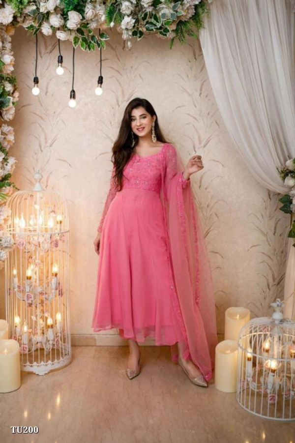 Anarkali With Dupapata - M