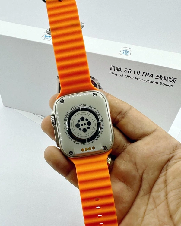 Ultra s8 Smart Watch 4G With Sim Card Slot - Web Orange