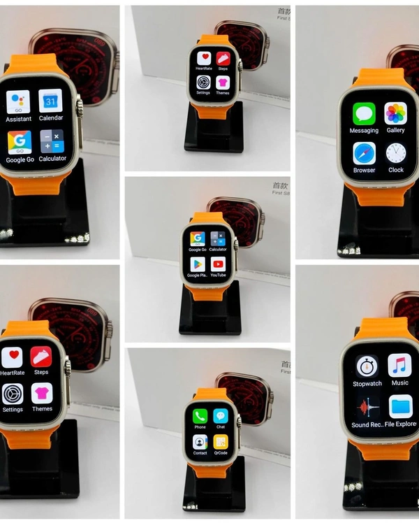Ultra s8 Smart Watch 4G With Sim Card Slot - Web Orange