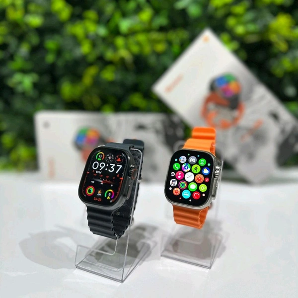 DESI GADGET HUB Ultas8 Smart Watch With Sim Card Slot - Your Ultimate Companion for Connectivity and Convenience" - Black