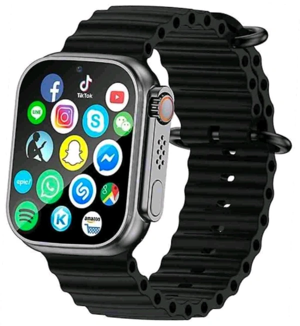 DESI GADGET HUB Ultas8 Smart Watch With Sim Card Slot - Your Ultimate Companion for Connectivity and Convenience" - Web Orange