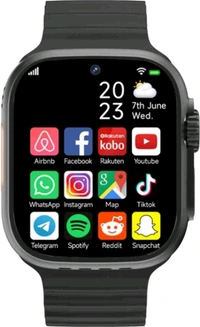 DESI GADGET HUB Ultas8 Smart Watch With Sim Card Slot - Your Ultimate Companion for Connectivity and Convenience" - Web Orange