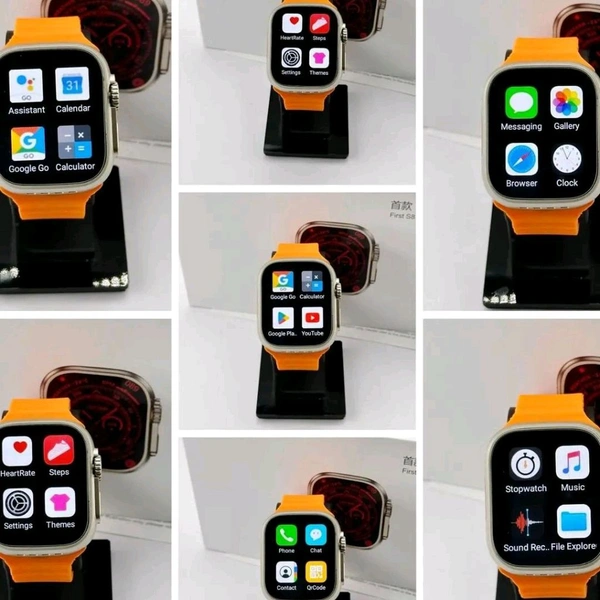 DESI GADGET HUB Ultas8 Smart Watch With Sim Card Slot - Your Ultimate Companion for Connectivity and Convenience" - White