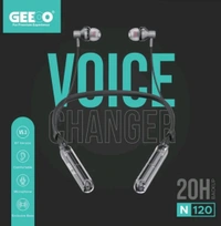 Geeoo By Desigadgethub Geeoo Voice-Changing Neckband by DesiGadgetHub – Redefine Your Sound!" - Black