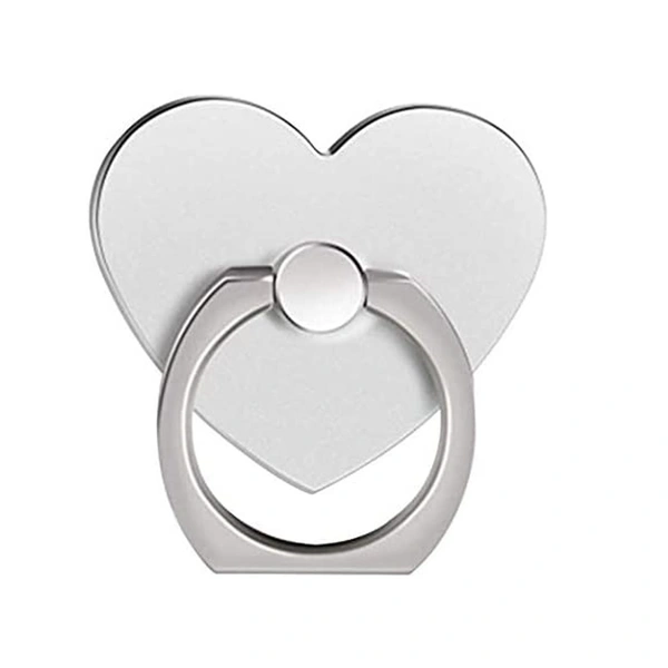 360Â° Rotation 3D Auminum Alloy Ring Grip Socket (Silver)