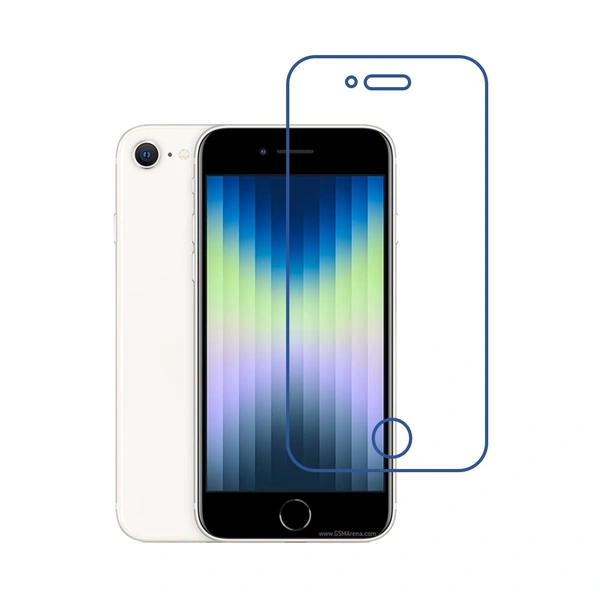 Apple iPhone SE (2022) 9H Crystal Clear Screen Protector (Flexible and unbreakable)