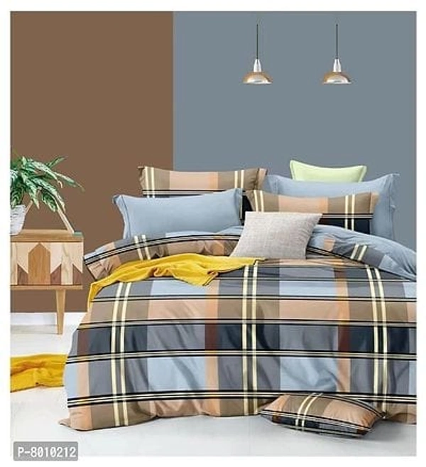 Comfortable Cotton Printed King Size Bedsheet with 2 Pillow Covers
