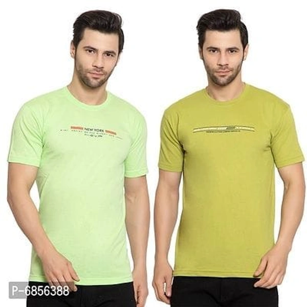Cotton Blend Regular Fit Printed Half Sleeves Mens T-Shirt Pack Of 11 - XL