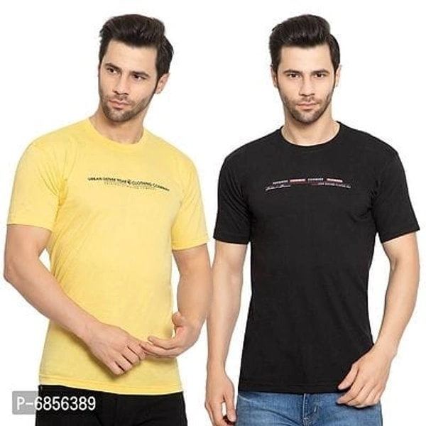 Cotton Blend Regular Fit Printed Half Sleeves Mens T-Shirt Pack Of 15 - XL