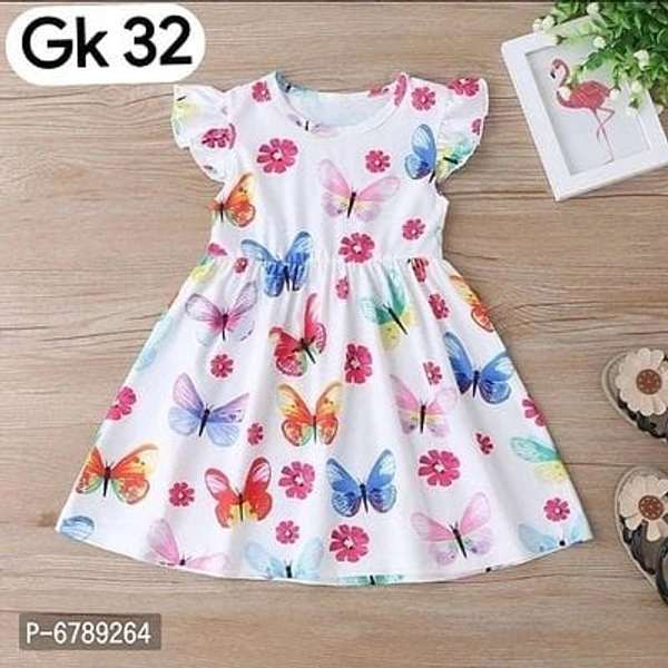 Cute Baby Trendy Butterflies Frock and Dress - 5-6 Years
