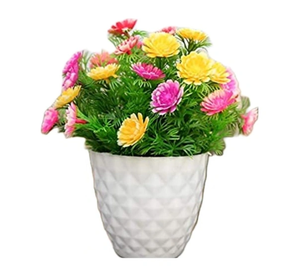 DVMARTÂ® Artificial Plants Best Multicolor Flower with Pot