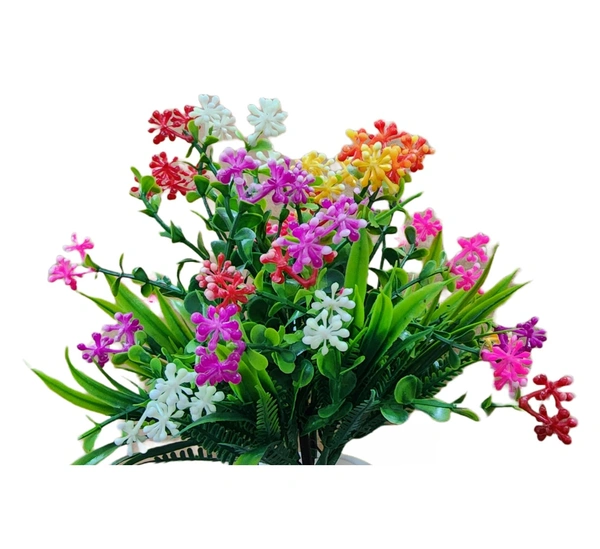 DVMARTÂ®  Best Flower  With Small White Pot  (17x25 CM)