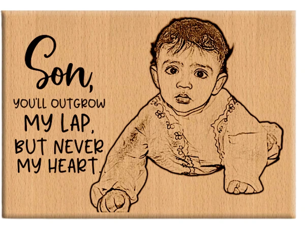 DVMARTÂ® Birthday Gift For Kids, Son, Brother, Friends Customized Wooden Engraved - 6x4 Inch