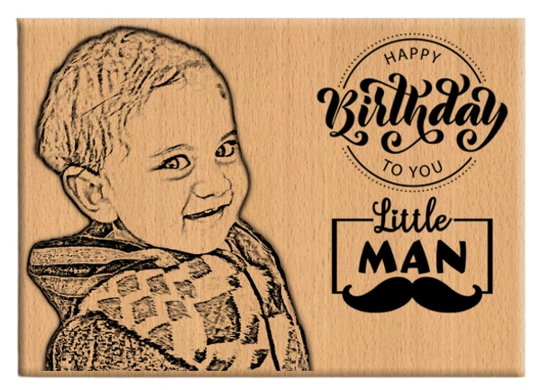 DVMARTÂ® Birthday Gift For Son, Brother, Friends Customized Wooden Engraved - 5x4 Inch