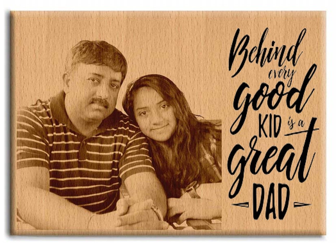 Personalized Father's Day Fist Bump Sign with Name Wooden Plaque Decor |  Get Photo Blanket